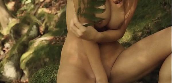  Czech girl naked in forest